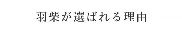 選ばれる理由